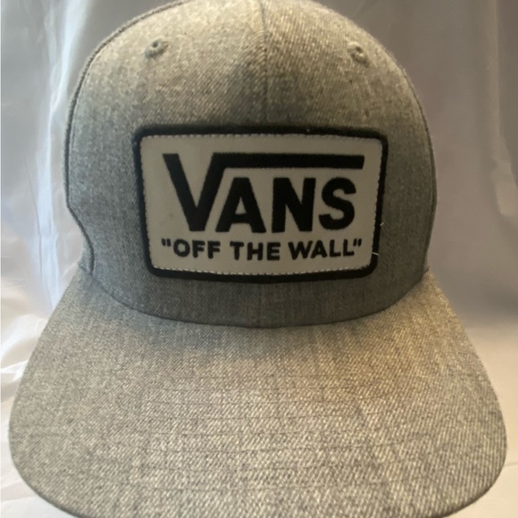 Vans "Easy Box" Snapback Hat Skate Cap Heather Grey One Size - Picture 1 of 5